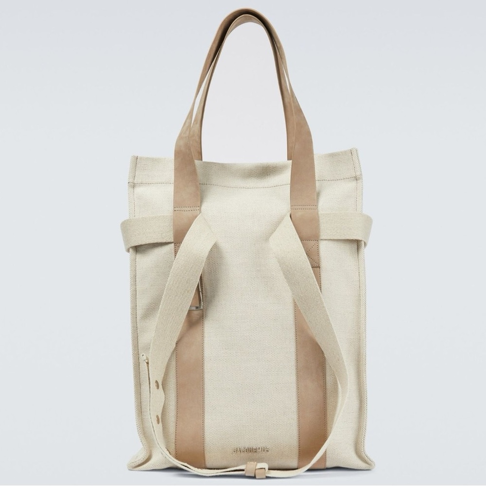 Jacquemus Le Bagnu Canvas Tote Bag large